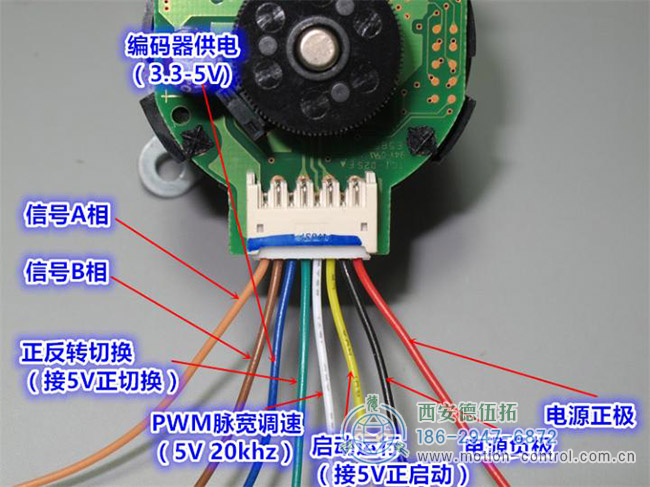 圖為編碼器電源線等接線對(duì)應(yīng)示意圖 圖為編碼器電源線等接線對(duì)應(yīng)示意圖